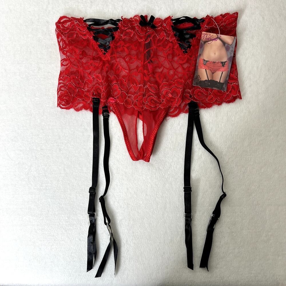 Seven Til Midnight Red Lace Boyshort Panties